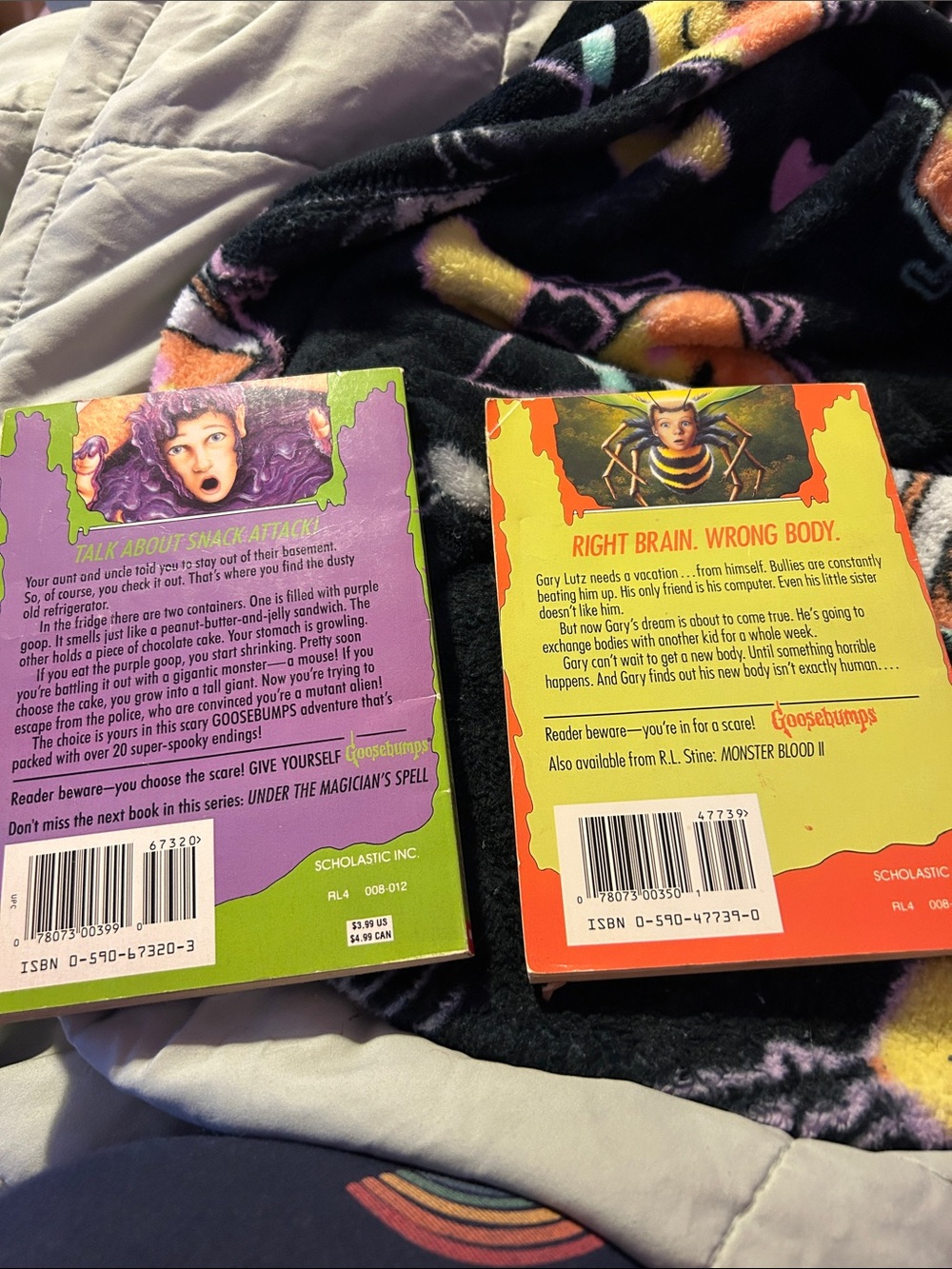 Scholastic Goosebumps Duo - Purple & Orange Covers - Picture 2 of 2